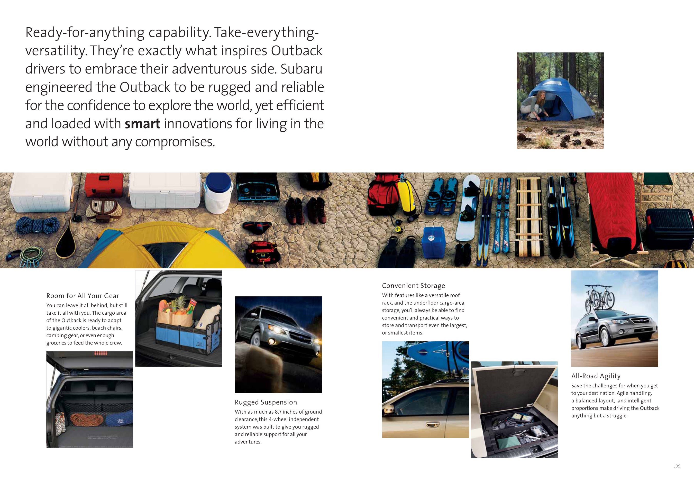 2009 Subaru Outback Brochure Page 2